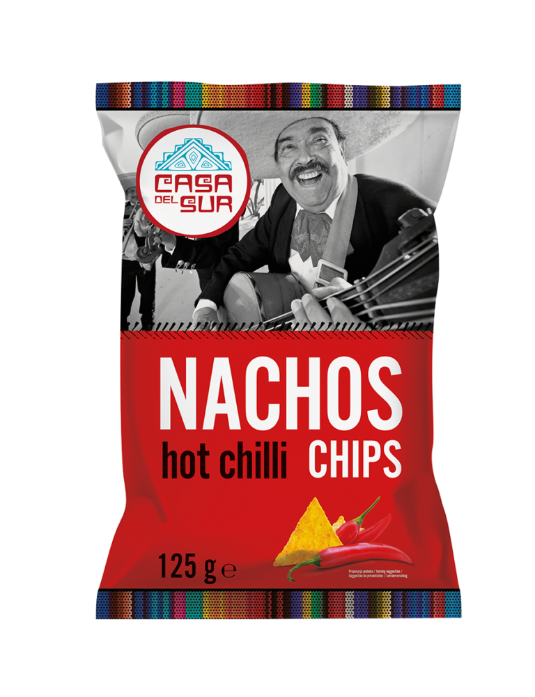 Chipsy nachos kukurydziane chili 125 g