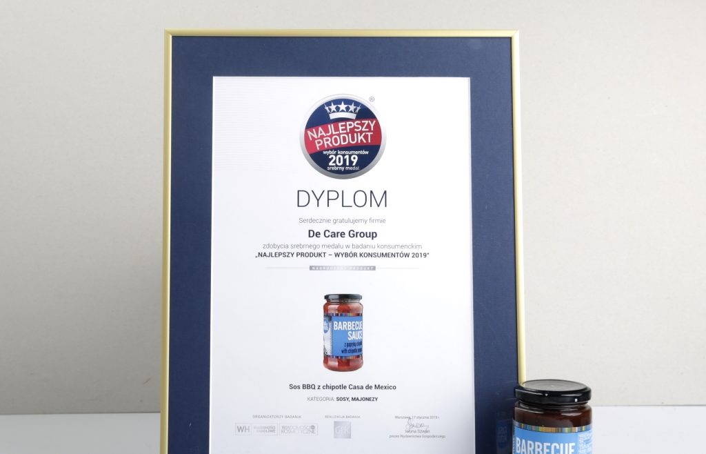 NAJLEPSZY PRODUKT - WYBÓR KONSUMENTÓW 2019