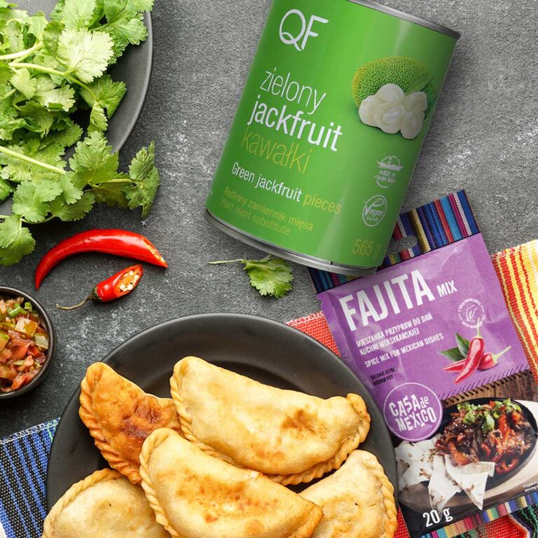 Empanadas z&nbsp;warzywami i&nbsp;zielonym jackfruitem