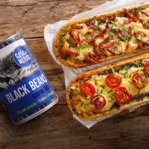 Zapiekanki po meksykańsku z czarną fasolą i papryką chipotle Casa de Mexico