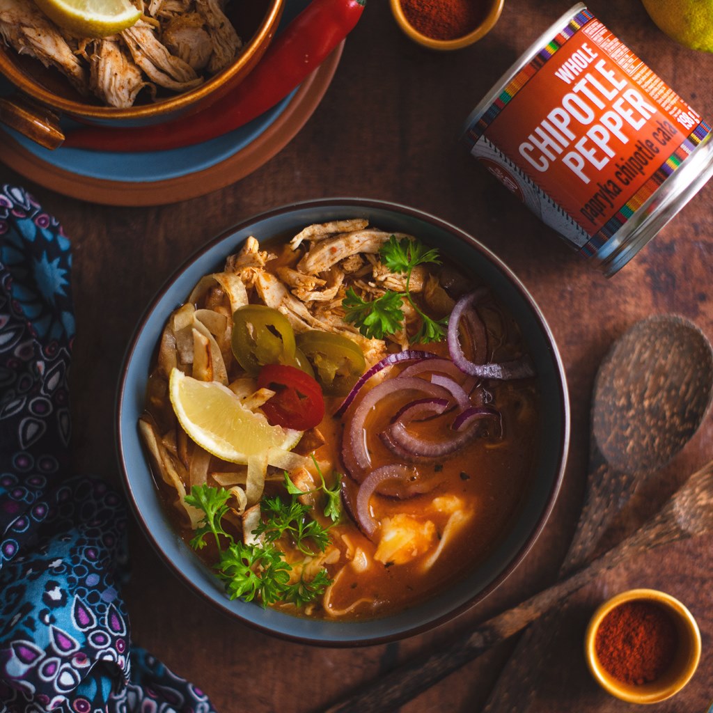 Przepis Sopa Azteca z papryką chipotle Edyta Dyduch Casa de Mexico