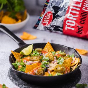 przepis Nachosy zapiekane z serem i salsą meksykańską Casa de Mexico Flymetothespoon