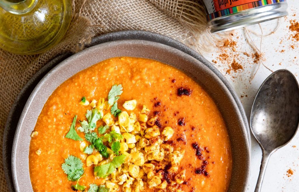 przepis Zupa krem z pieczonych warzyw z chipotle Karolina Kos Casa de Mexico