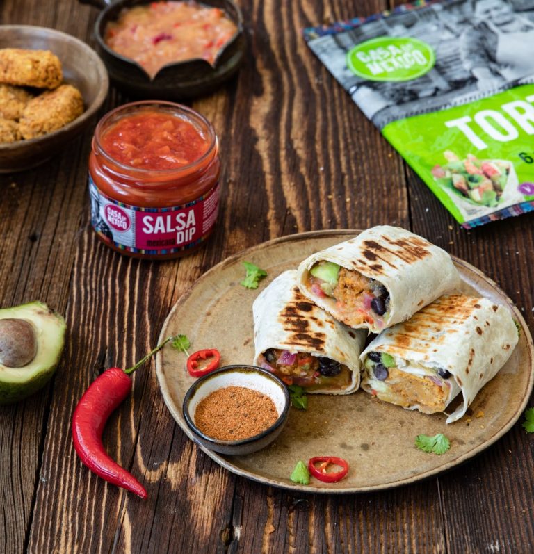 Grillowane wrapy z mango chutney