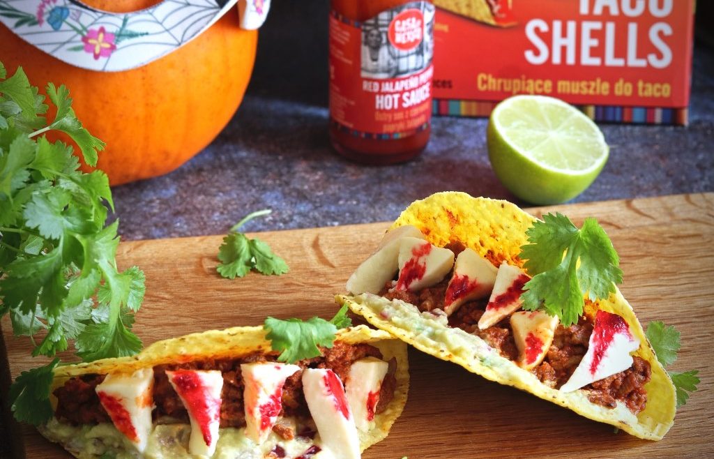 Straszne tacos z pikantną wołowiną i sosem guacamole Casa de Mexico