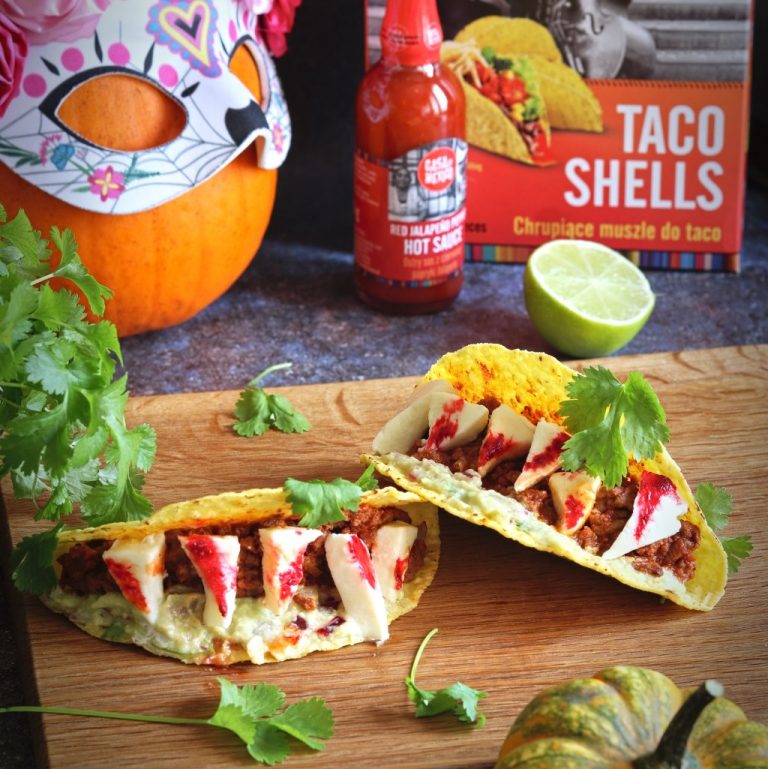 Straszne tacos z&nbsp;pikantną wołowiną i&nbsp;sosem guacamole