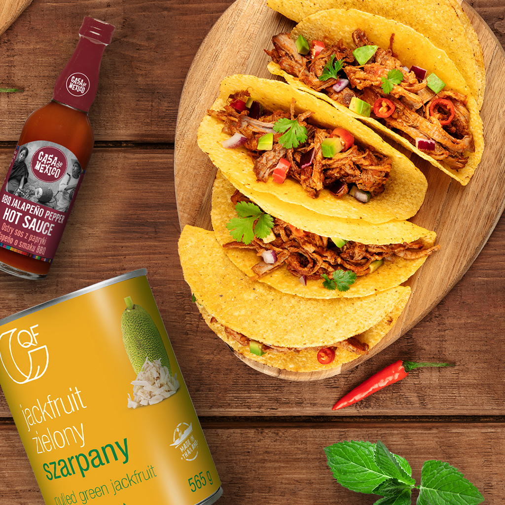 Taco z szarpanym jackfruitem Casa de Mexico