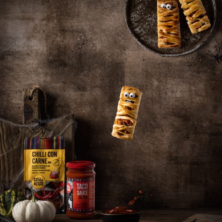 Pizze mumie z&nbsp;sosem do&nbsp;taco