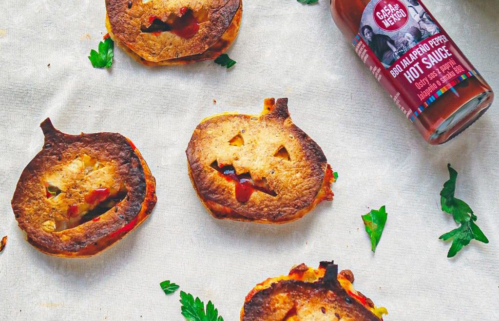 Quesadillas straszne dynie z ostrym sosem BBQ z papryki Jalapeno Casa de Mexico