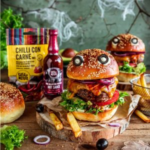 Meksykańskie burgery z ostrym sosem BBQ Casa de Mexico deliciousplace.pl