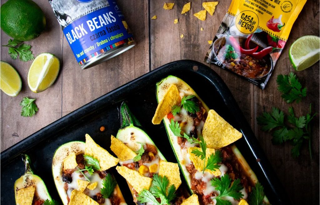 Cukinie faszerowane chili con carne Smukłewidelce Casa de Mexico