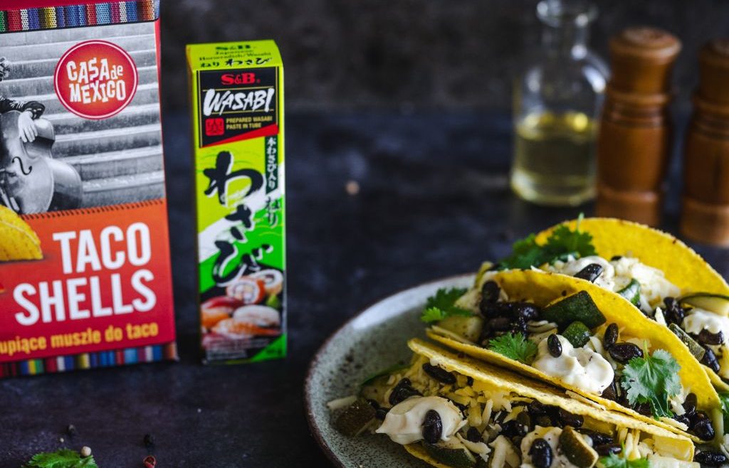 Vege taco z cukinią i czarną fasolą Mientablog Casa de Mexico