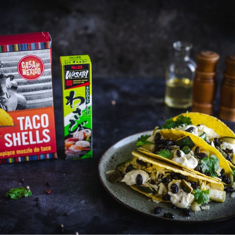 Vege taco z&nbsp;cukinią i&nbsp;czarną fasolą