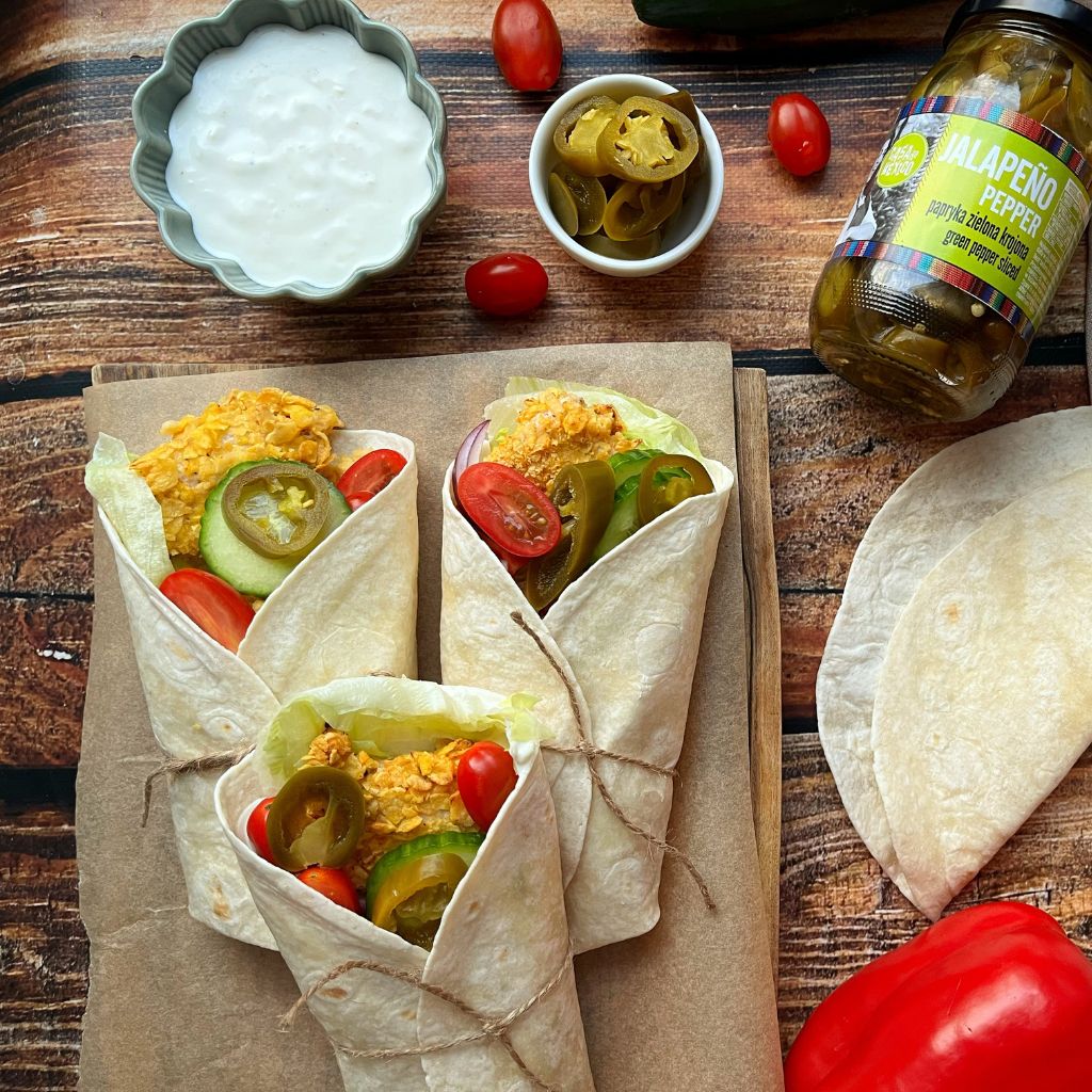 Wrapy z kąskami kurczaka i papryką Jalapeno Paula_od_kuchni Casa de Mexico