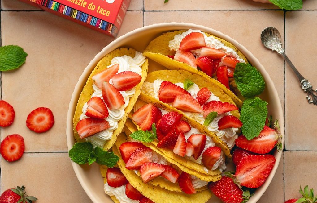 Taco z kremem i truskawkami Yummy_fotografia_kulinarna Casa de Mexico