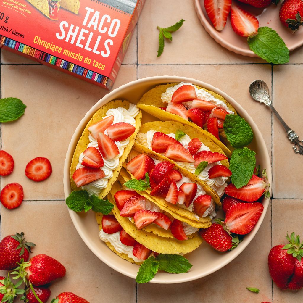 Taco z kremem i truskawkami Yummy_fotografia_kulinarna Casa de Mexico