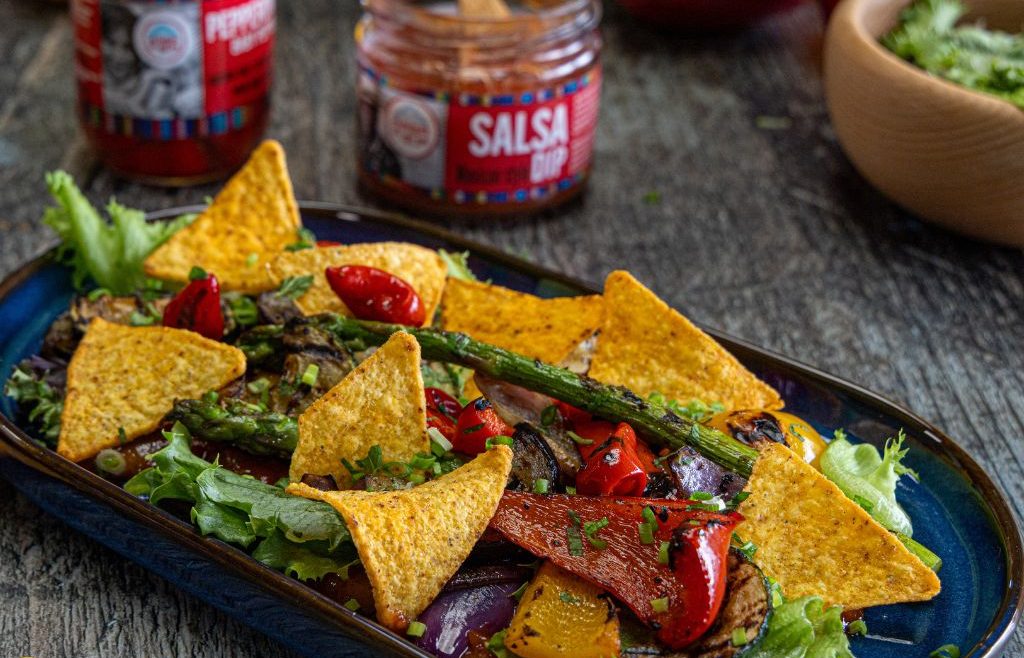 Grillowane warzywa z nachosami Casa del Sur