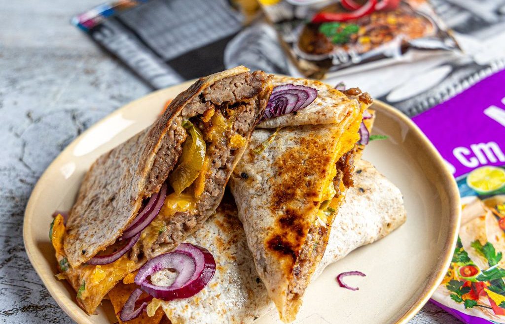 Burger wrap z wołowiną Casa del Sur