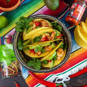 Taco z krewetkami Casa del Sur