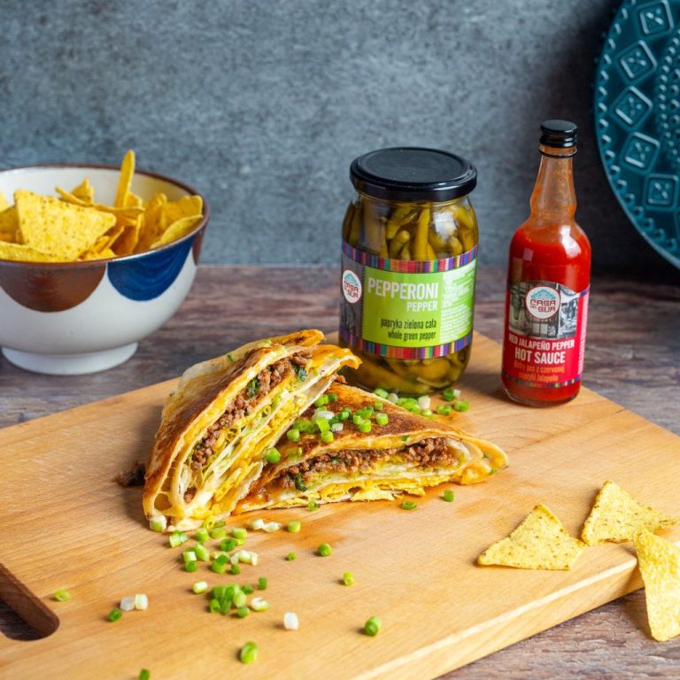Tortilla z&nbsp;mięsem mielonym