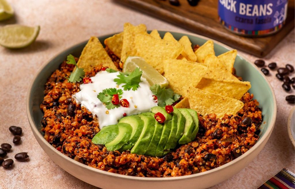 Quionoa ala chilli con carne Casa del Sur