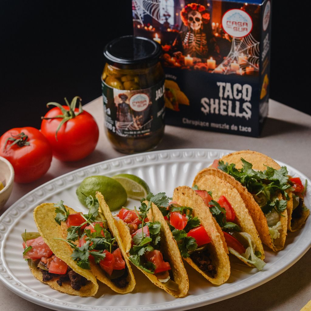 Klasyczne taco shells z jalapeño i wołowiną Casa del Sur