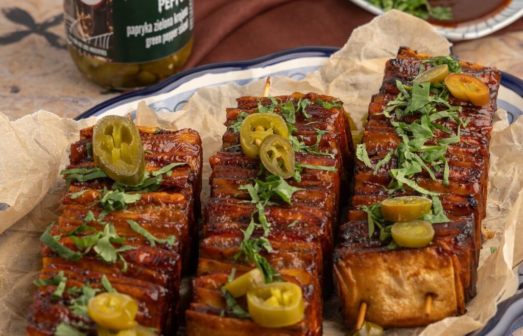 Szaszłyki z tortilli i mięsa Casa del Sur