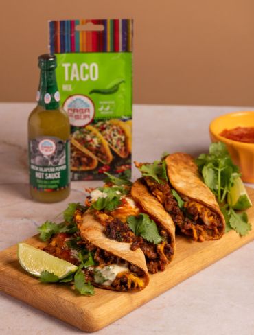 Crispy cheesy beef tacos